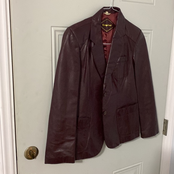 Carriage court leather coat size 14 vintage - Picture 2 of 11